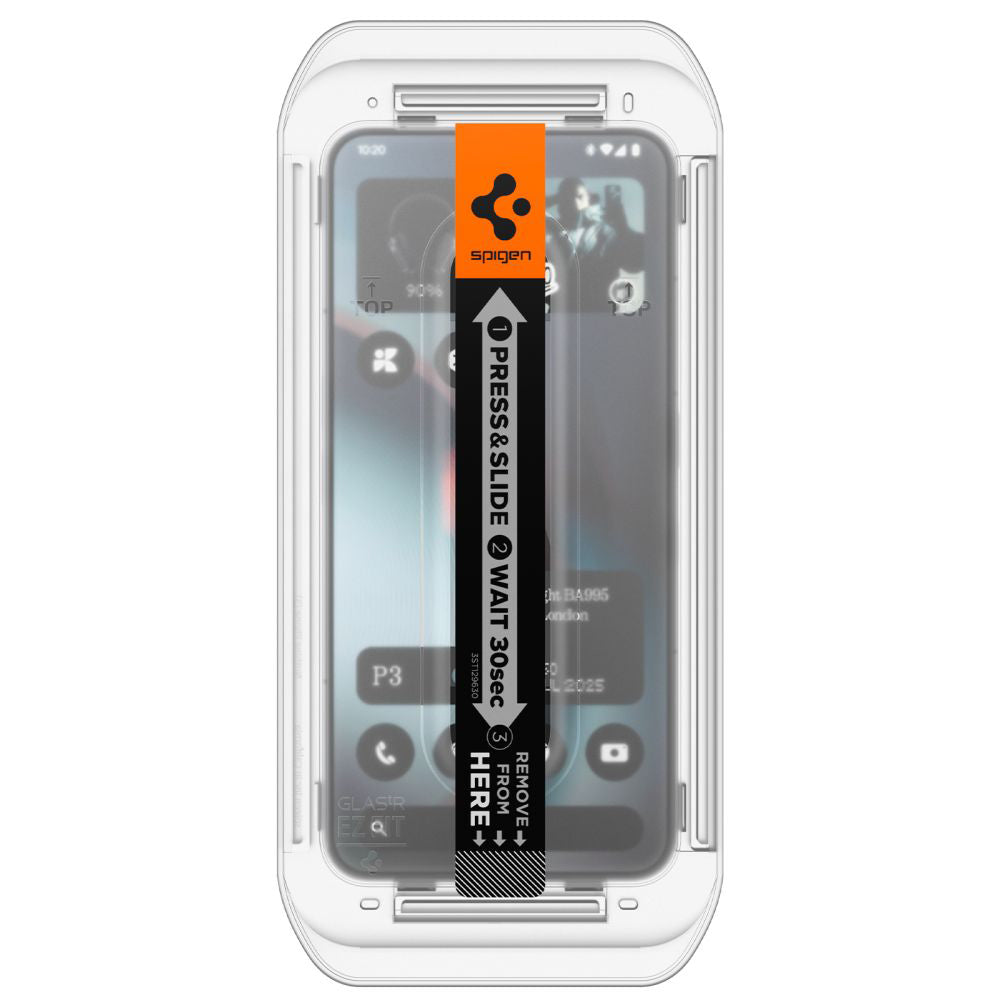 Spigen Folie de protectie Spigen (set de 2) Glas.tR EZ-FIT (AGL10165) compatibil cu Nothing Phone (3), Transparent – ima