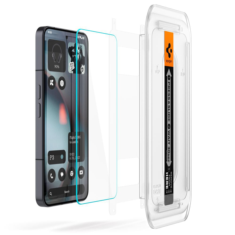 Spigen Folie de protectie Spigen (set de 2) Glas.tR EZ-FIT (AGL10165) compatibil cu Nothing Phone (3), Transparent – ima