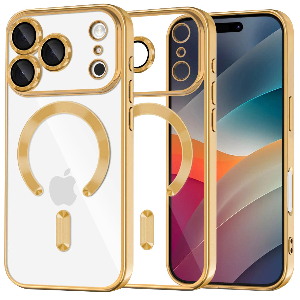 Techsuit - Luxury Crystal MagSafe - iPhone 17 Pro - Gold