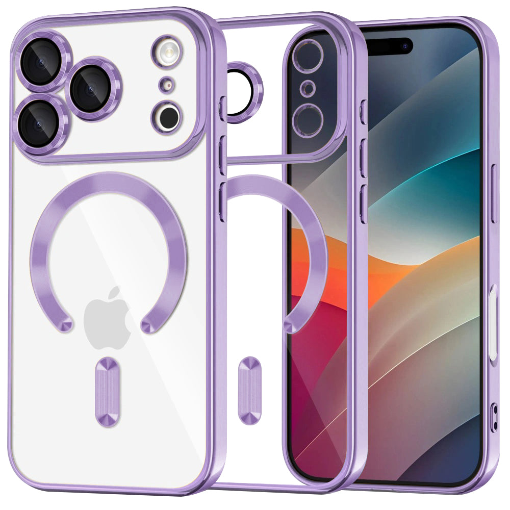 Husa pentru iPhone 17 Pro - Techsuit Luxury Crystal MagSafe - Light Purple