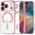 Husa pentru iPhone 17 Pro Max - Techsuit Luxury Crystal MagSafe - Pink