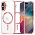 Husa pentru iPhone 17 - Techsuit Luxury Crystal MagSafe - Pink