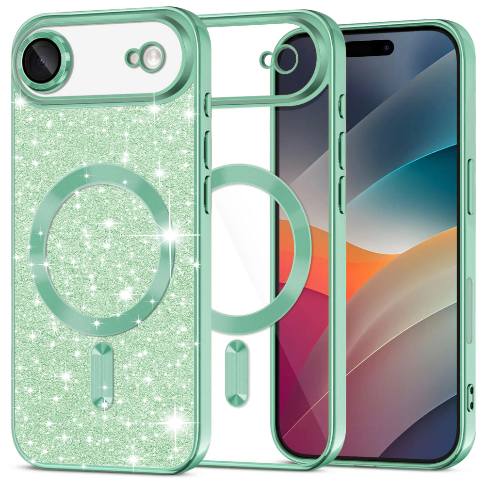 Techsuit - Luxury Glitter MagSafe - iPhone 17 Air - Light Green