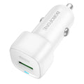 Borofone - Car Charger Cloud (BZ34B) - Type-C, USB, PD20W, QC3.0, Dual Port, 38W, ABS - White