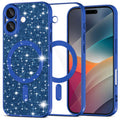 Techsuit - Luxury Glitter MagSafe - iPhone 17 - Deep Blue