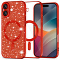 Techsuit - Luxury Glitter MagSafe - iPhone 17 - Red