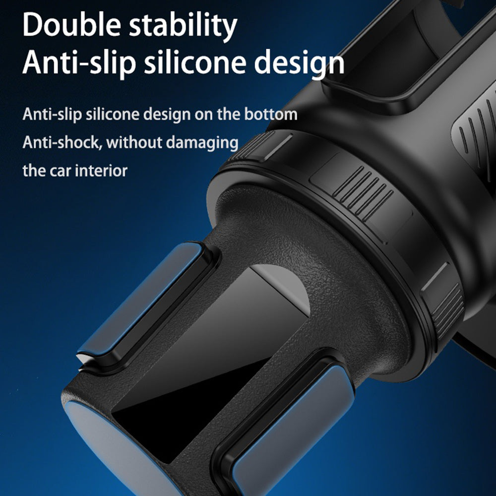 Yesido - 3in1 Car Cup Holder (C180) - Adjustable Rotation Base, Storage Expansion, Easy Installation, Firmly Fixed - Bla