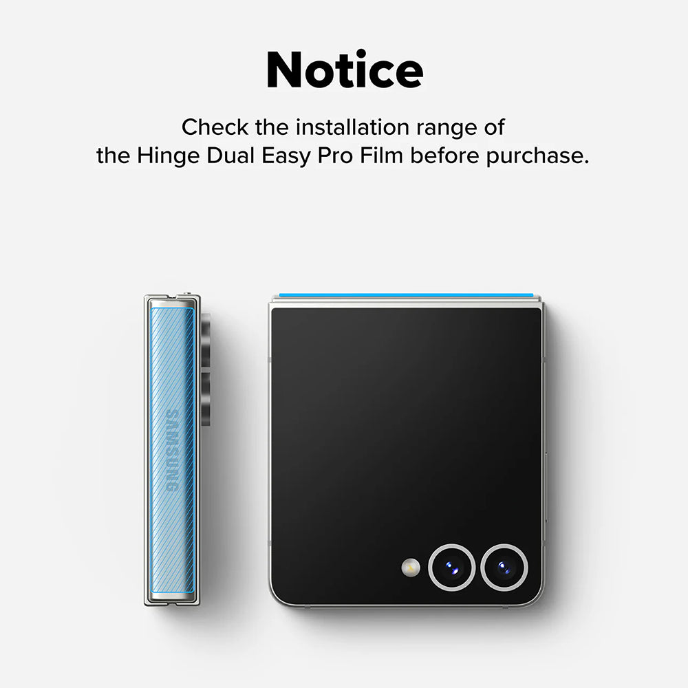Ringke - Hinge Dual Easy Pro Film (2 pack) - Samsung Galaxy Z Flip7 - Clear