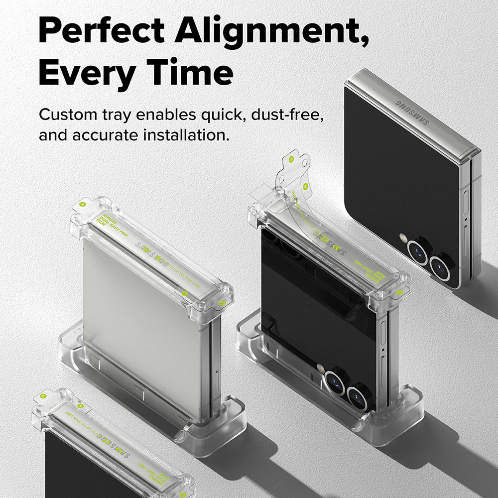 Ringke - Hinge Dual Easy Pro Film (2 pack) - Samsung Galaxy Z Flip7 - Clear