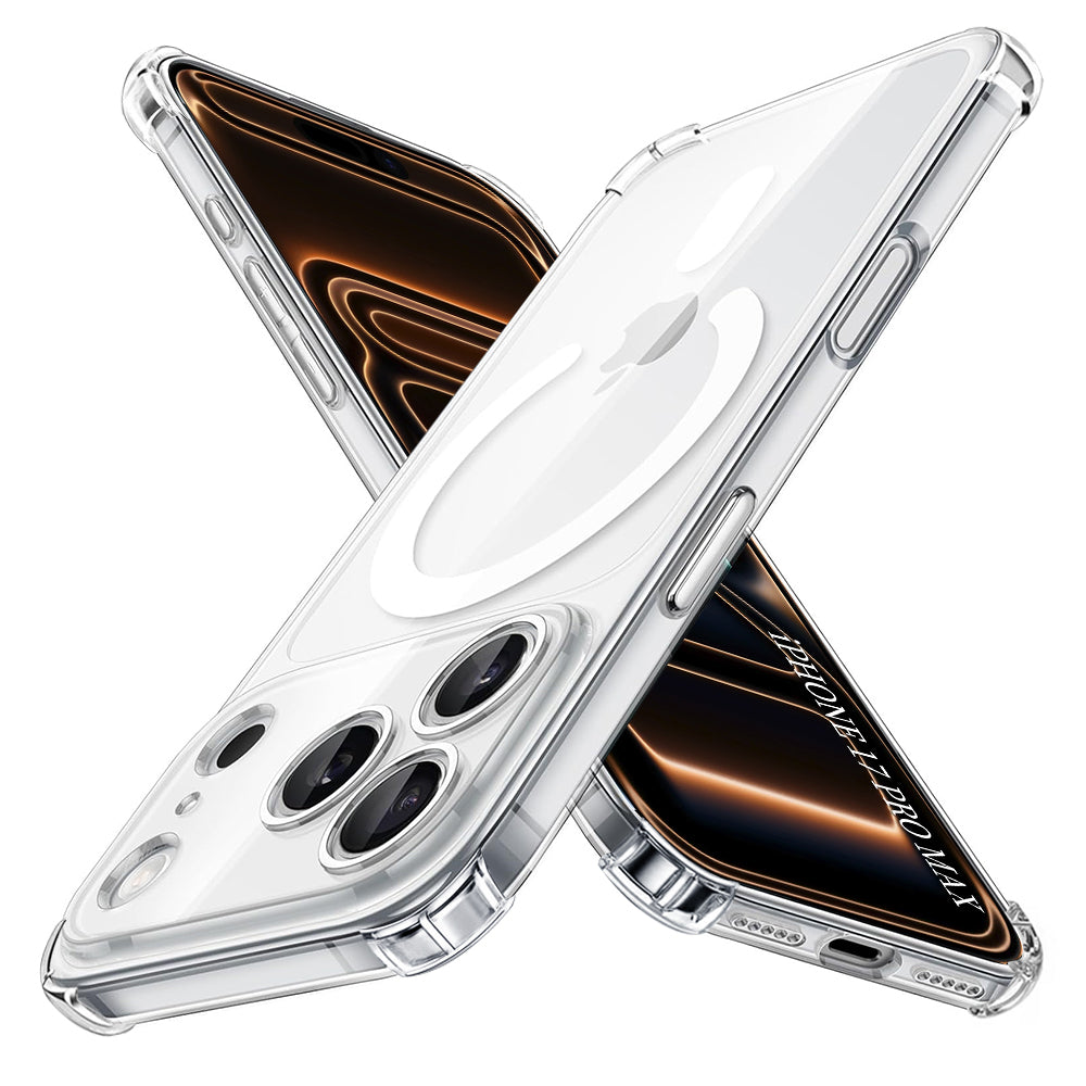 TechSuit Husa de protectie Techsuit Shockproof Clear Silicone MagSafe compatibil cu iPhone 17 Pro Max, Transparent