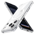 TechSuit Husa de protectie Techsuit Shockproof Clear Silicone MagSafe compatibil cu iPhone 17 Pro, Transparent