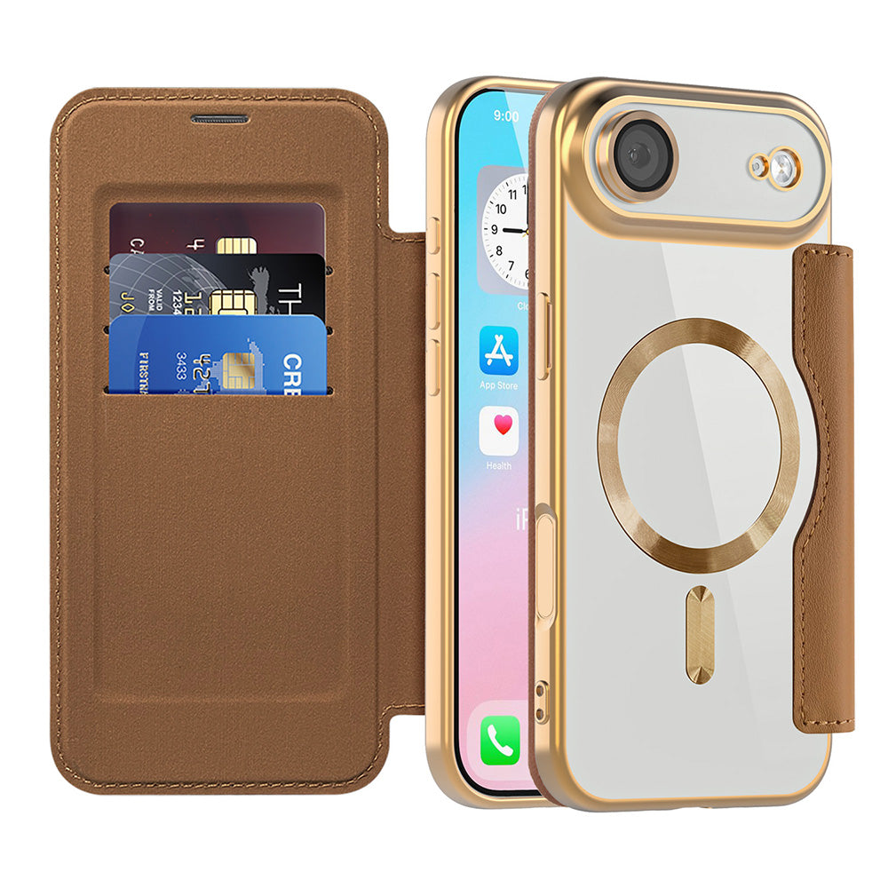 Techsuit - SmartMag Book Case - iPhone 17 Air - Brown
