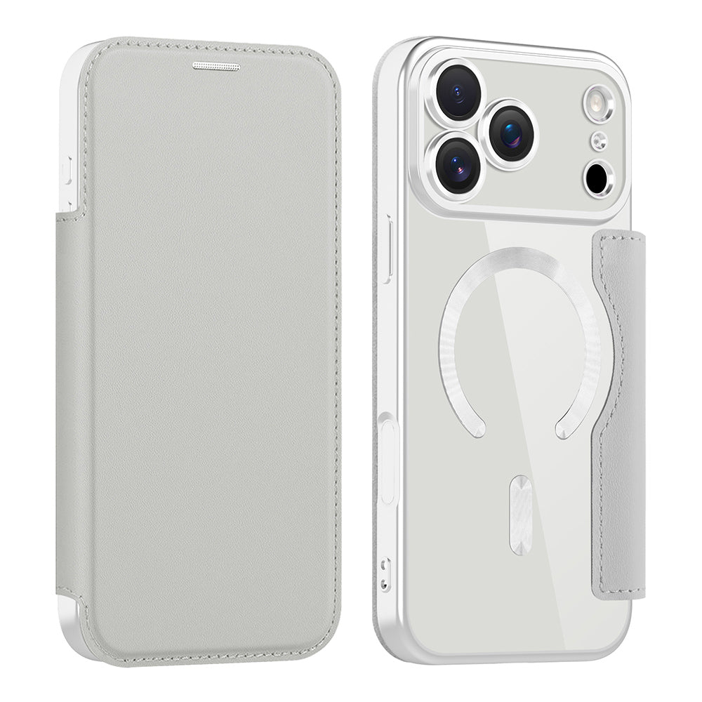 Techsuit - SmartMag Book Case - iPhone 17 Pro Max - Gray