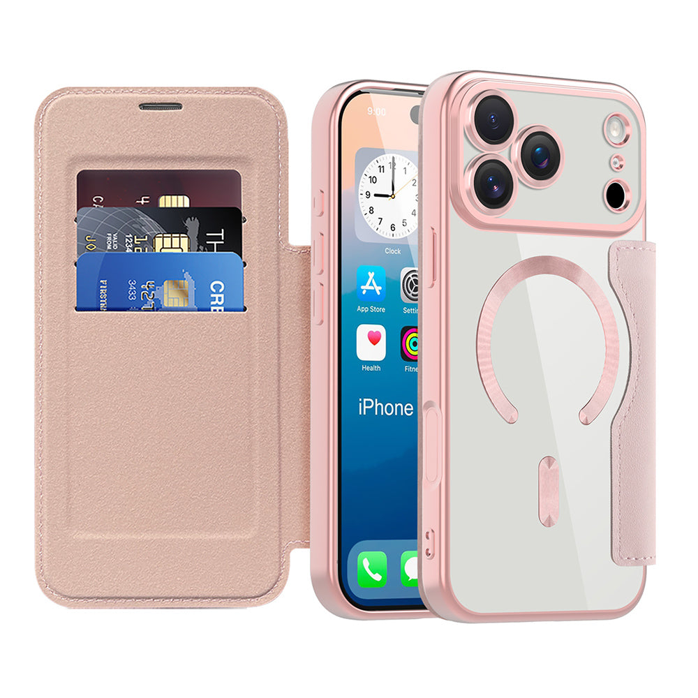 Techsuit - SmartMag Book Case - iPhone 17 Pro Max - Pink