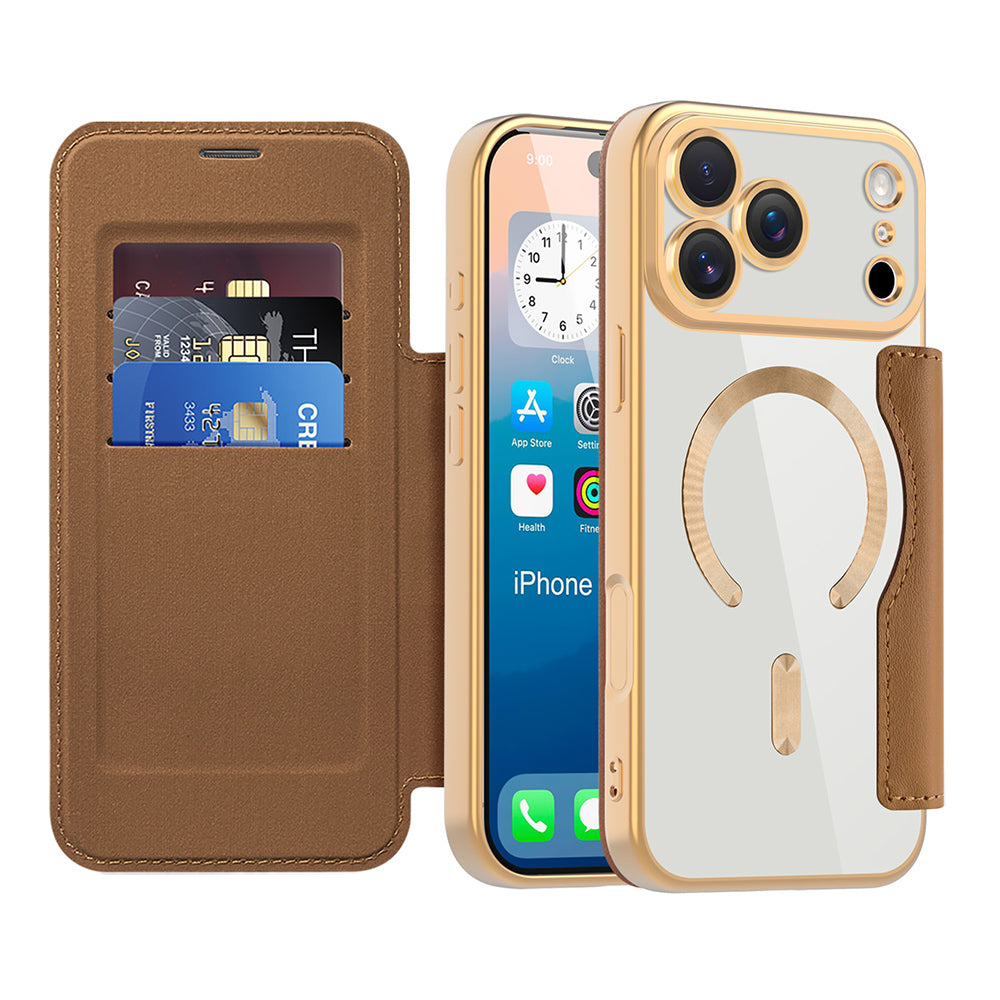 Techsuit - SmartMag Book Case - iPhone 17 Pro - Brown