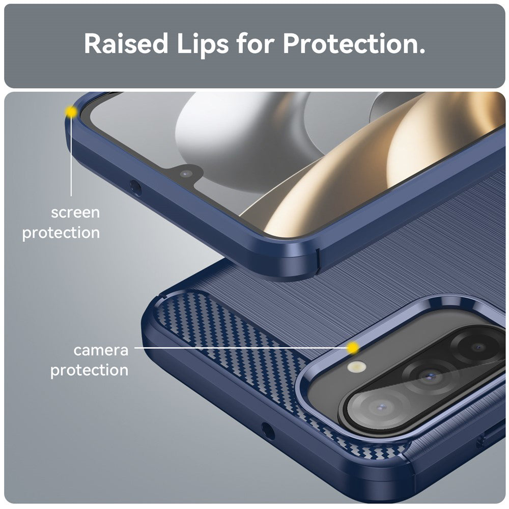 Techsuit - Carbon Silicone - Samsung Galaxy A17 5G / A17 4G / M17 / F17 - Blue