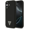 Husa pentru iPhone 17 - Guess Silicone Triangle Logo MagSafe (GUHMP17SSCTRLMK) - Black
