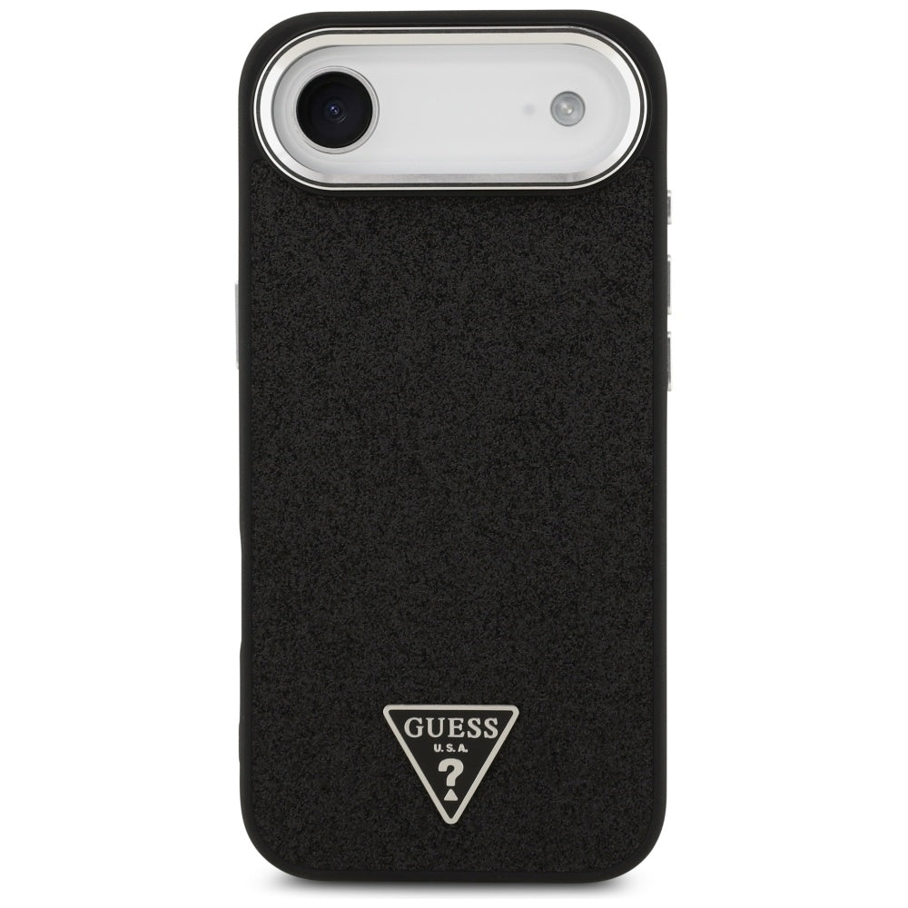 Guess - Glitter Triangle Logo MagSafe (GUHMP17MPFGTSCMK) - iPhone 17 Air - Black