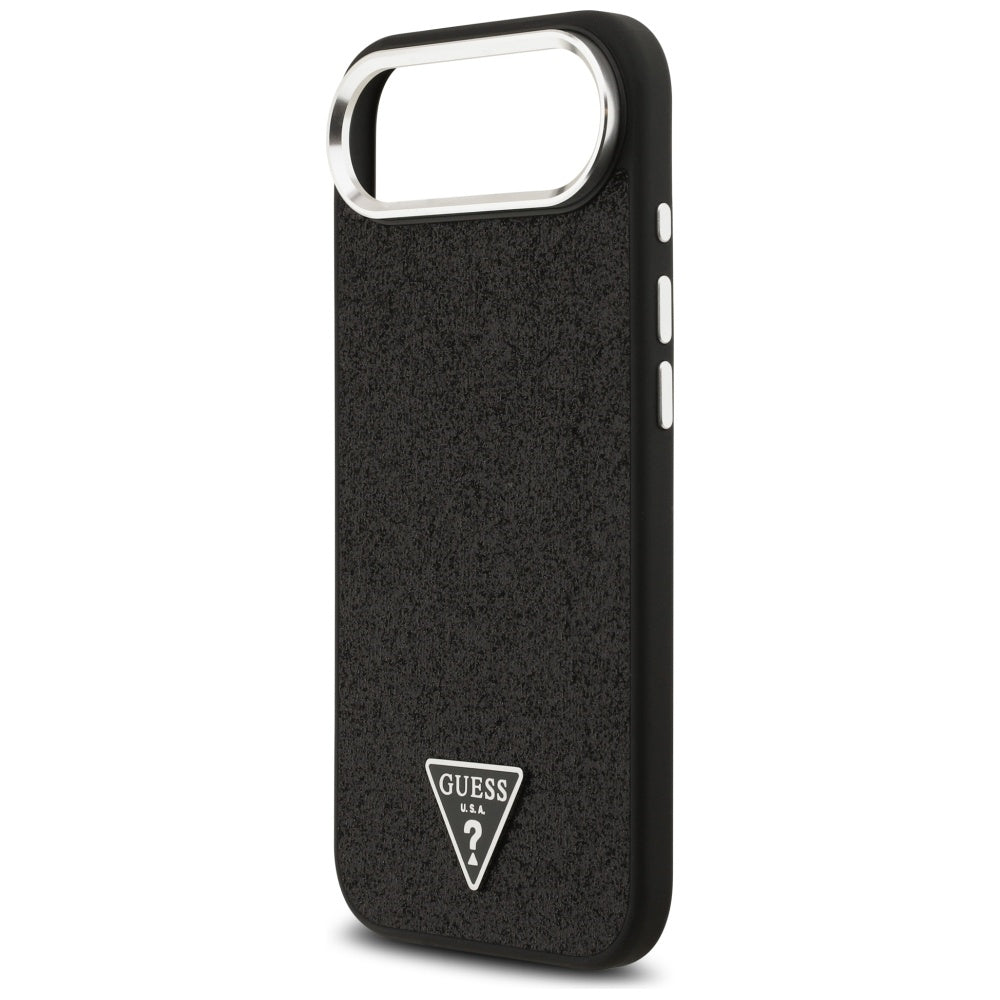 Guess - Glitter Triangle Logo MagSafe (GUHMP17MPFGTSCMK) - iPhone 17 Air - Black