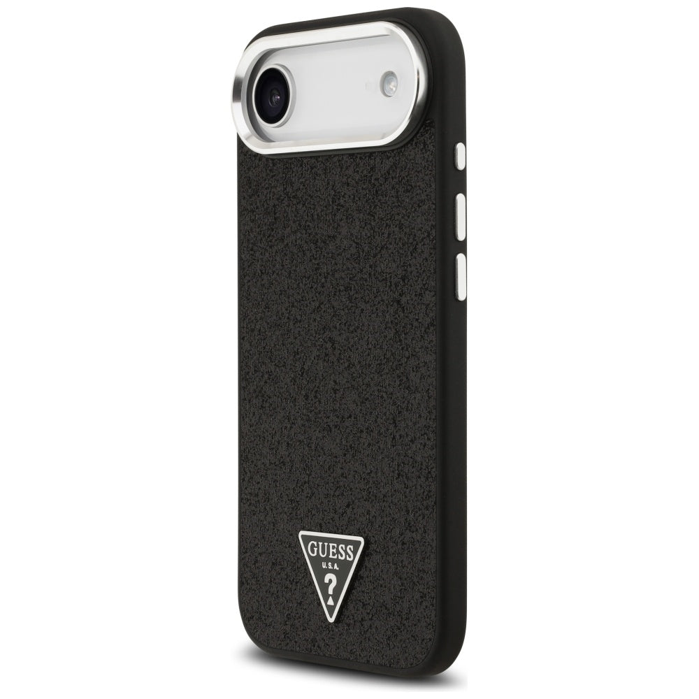 Guess - Glitter Triangle Logo MagSafe (GUHMP17MPFGTSCMK) - iPhone 17 Air - Black