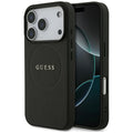 Guess - Grained Gold Ring MagSafe (GUHMP17XPGHSMMK) - iPhone 17 Pro Max - Black