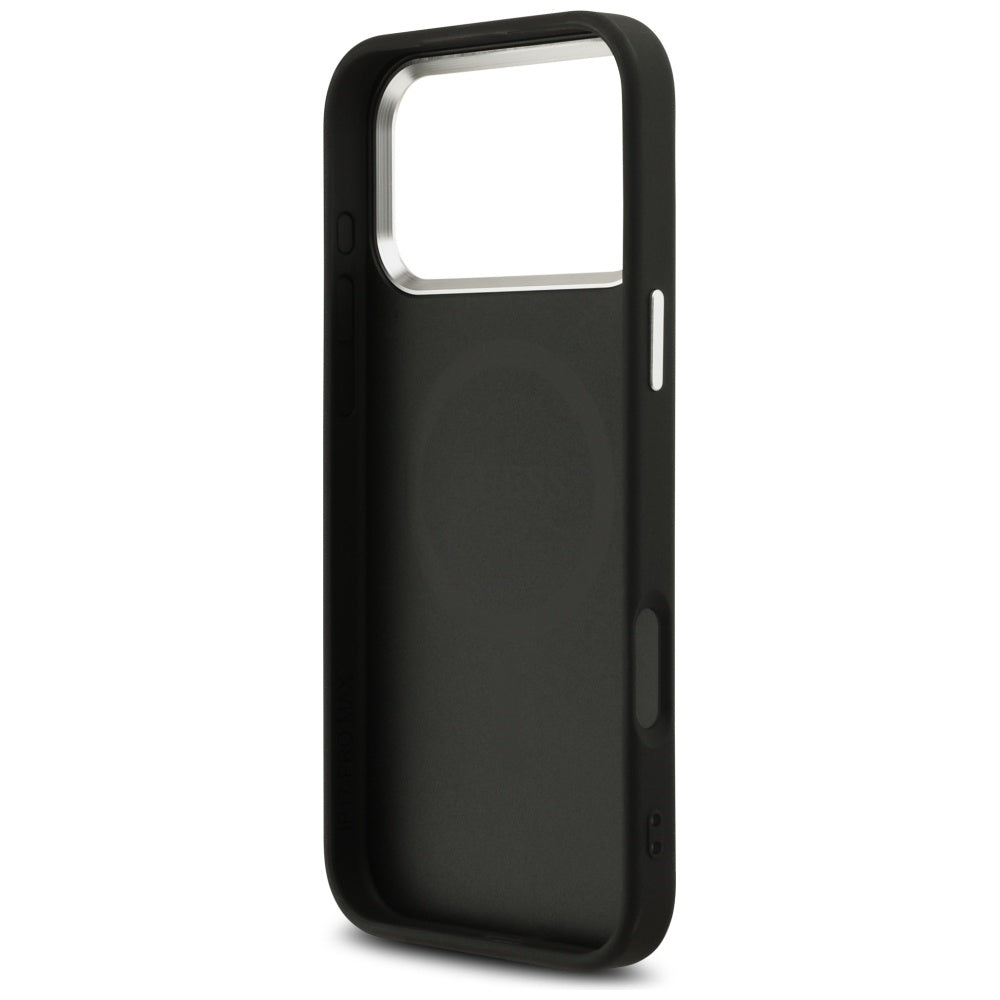 Guess - Glitter Triangle Logo MagSafe (GUHMP17XPFGTSCMK) - iPhone 17 Pro Max - Black