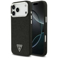 Guess - Glitter Triangle Logo MagSafe (GUHMP17XPFGTSCMK) - iPhone 17 Pro Max - Black