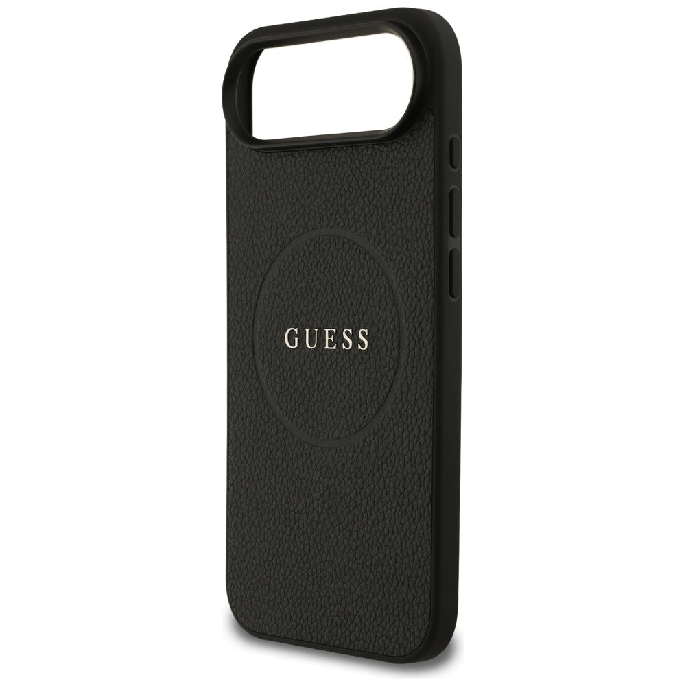 Guess - Grained Gold Ring MagSafe (GUHMP17MPGHSMMK) - iPhone 17 Air - Black