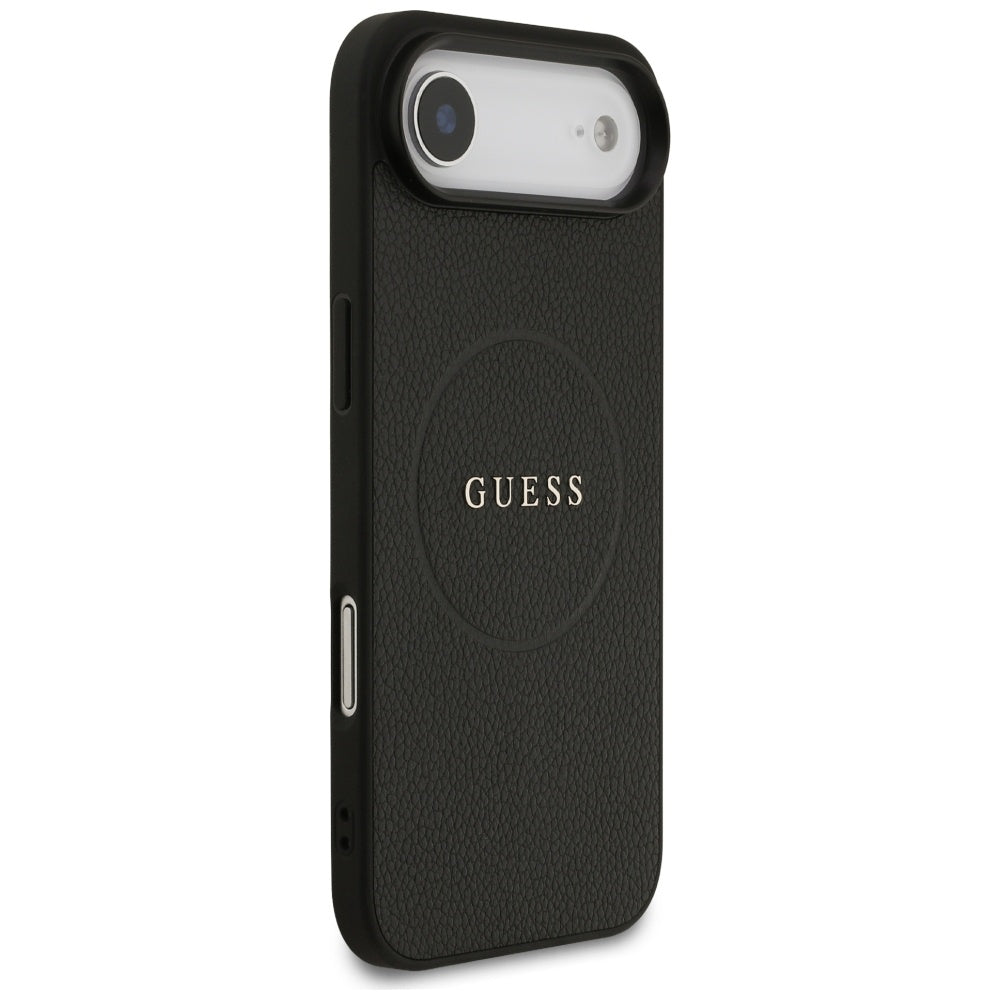 Guess - Grained Gold Ring MagSafe (GUHMP17MPGHSMMK) - iPhone 17 Air - Black