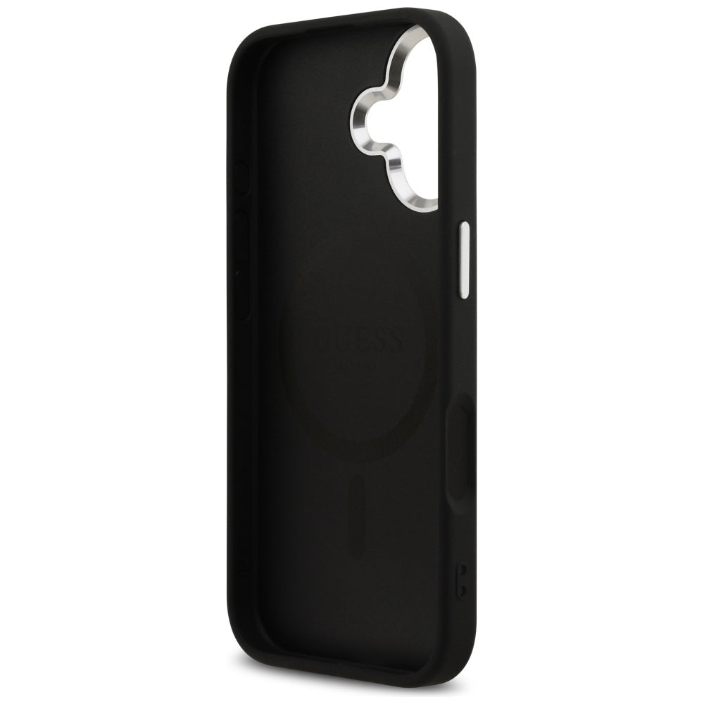 Guess - Glitter Triangle Logo MagSafe (GUHMP17SPFGTSCMK) - iPhone 17 - Black