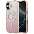 Husa pentru iPhone 17 - Guess IML Gradient Triangle Logo MagSafe (GUHMP17SHGTMLCGP) - Pink