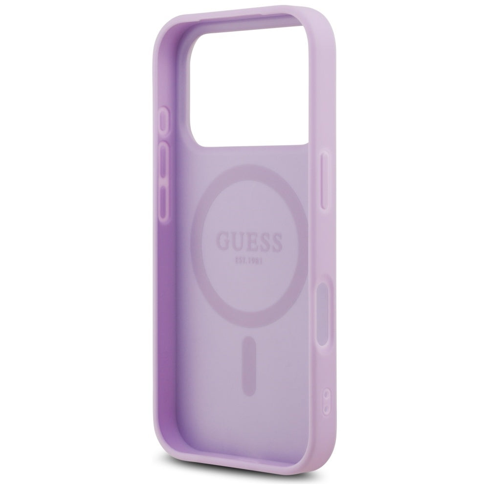 Guess - Grained Gold Ring MagSafe (GUHMP17XPGHSMMU) - iPhone 17 Pro Max - Purple