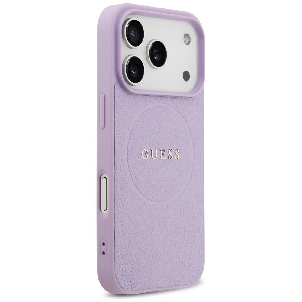 Guess - Grained Gold Ring MagSafe (GUHMP17XPGHSMMU) - iPhone 17 Pro Max - Purple
