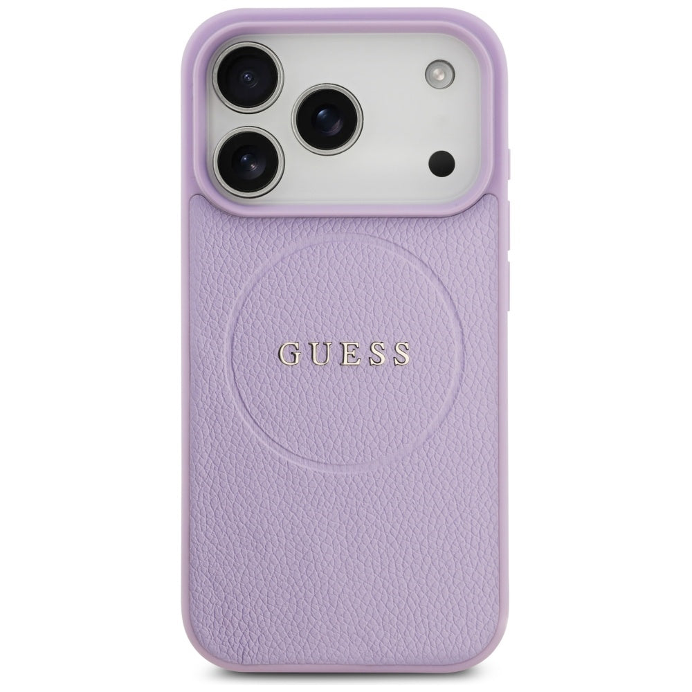 Guess - Grained Gold Ring MagSafe (GUHMP17XPGHSMMU) - iPhone 17 Pro Max - Purple
