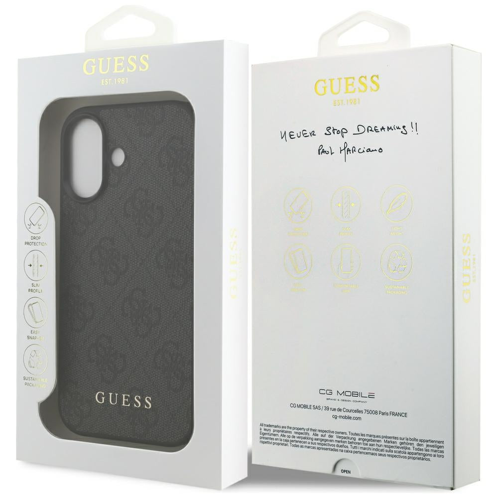 Husa pentru iPhone 17 - Guess Hardcase 4G Classic (GUHCP17SG4GFGR) - Black