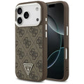 Husa pentru iPhone 17 Pro - Guess Hardcase 4G Triangle Logo MagSafe (GUHMP17LP4TSRCMW) - Brown