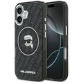 Husa de protectie Karl Lagerfeld IML MagSafe compatibil cu iPhone 17, Negru