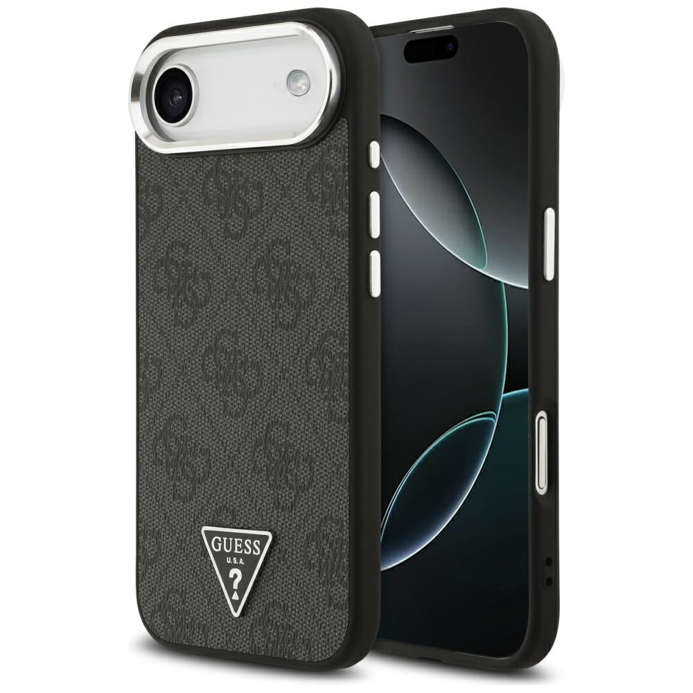 Husa pentru iPhone 17 Air - Guess Hardcase 4G Triangle Logo MagSafe (GUHMP17MP4TSRCMK) - Black