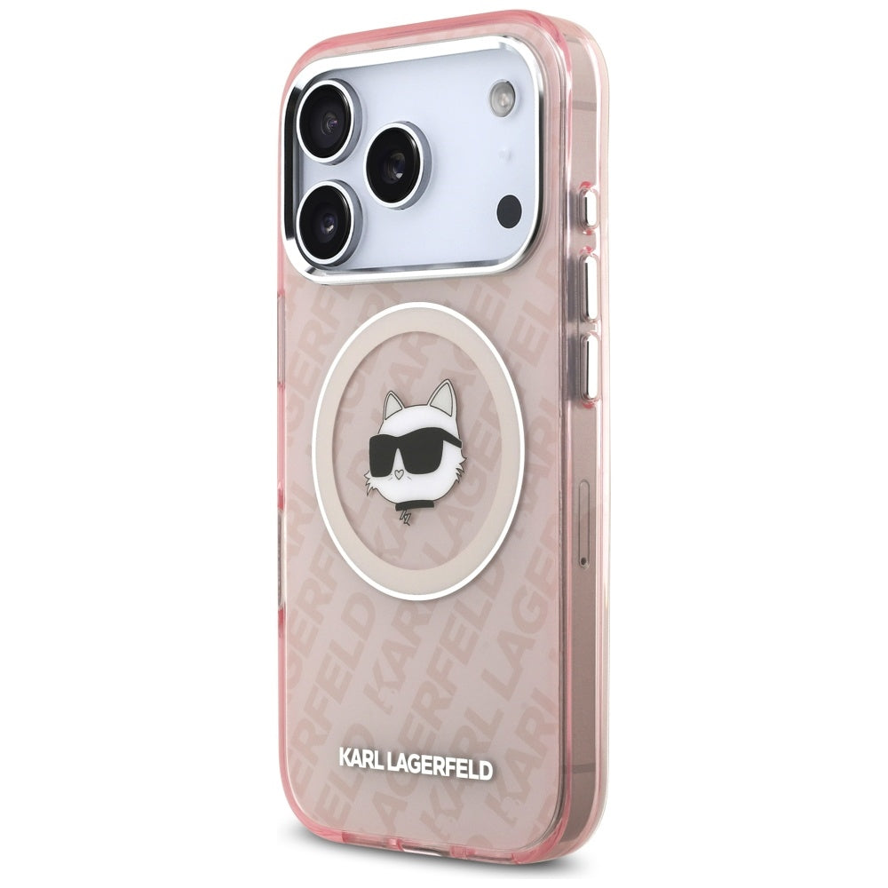 Husa de protectie Karl Lagerfeld IML MagSafe compatibil cu iPhone 17 Pro Max, Albastru