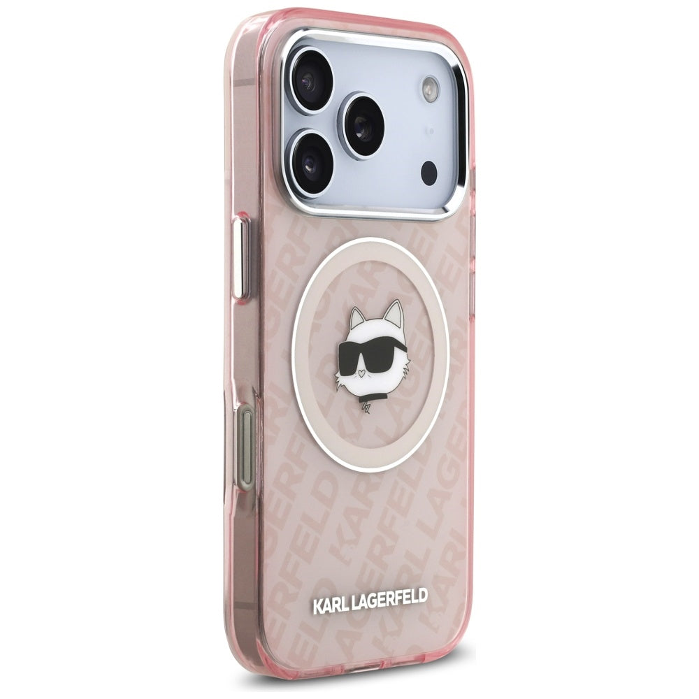 Husa de protectie Karl Lagerfeld IML MagSafe compatibil cu iPhone 17 Pro Max, Albastru