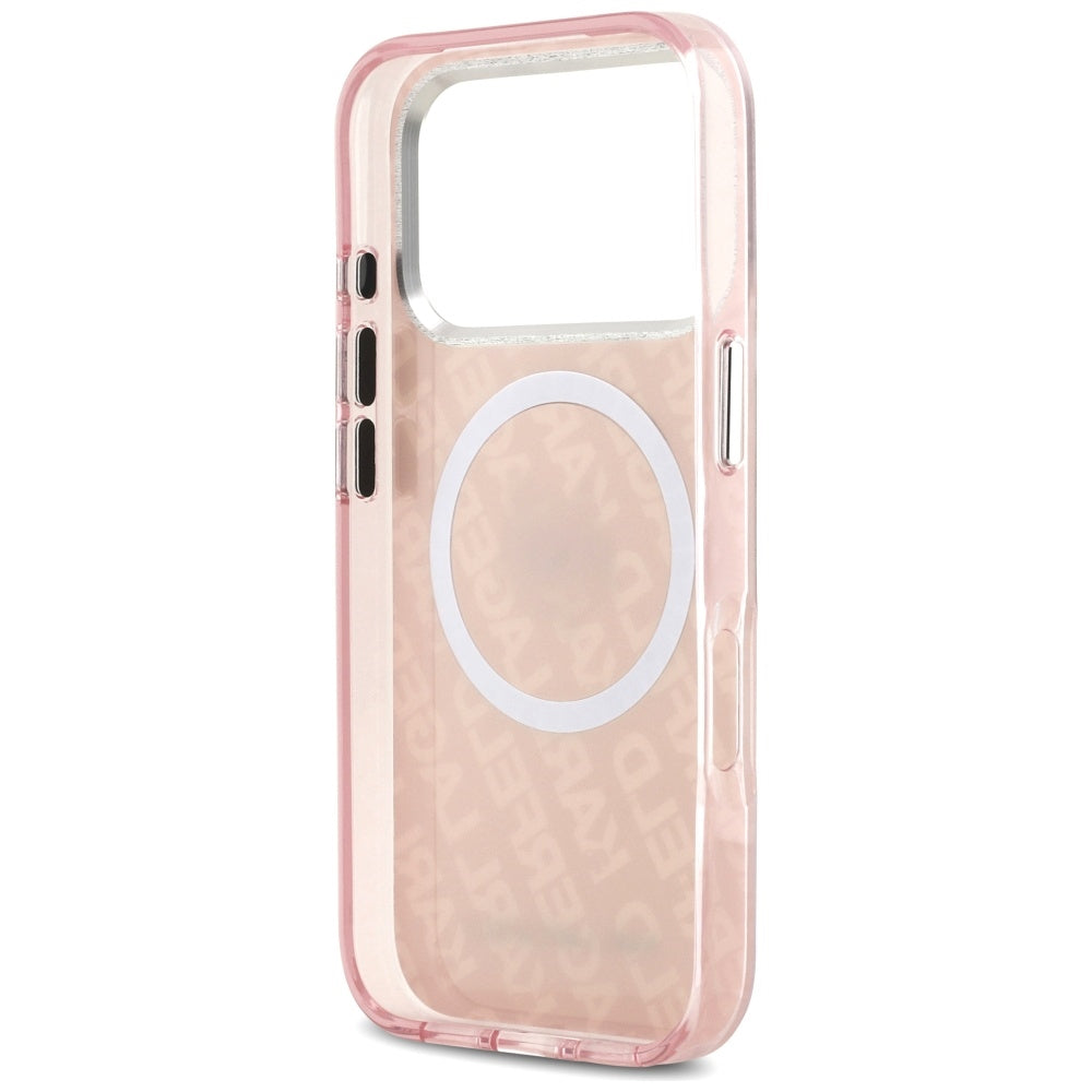 Husa de protectie Karl Lagerfeld IML MagSafe compatibil cu iPhone 17 Pro Max, Albastru