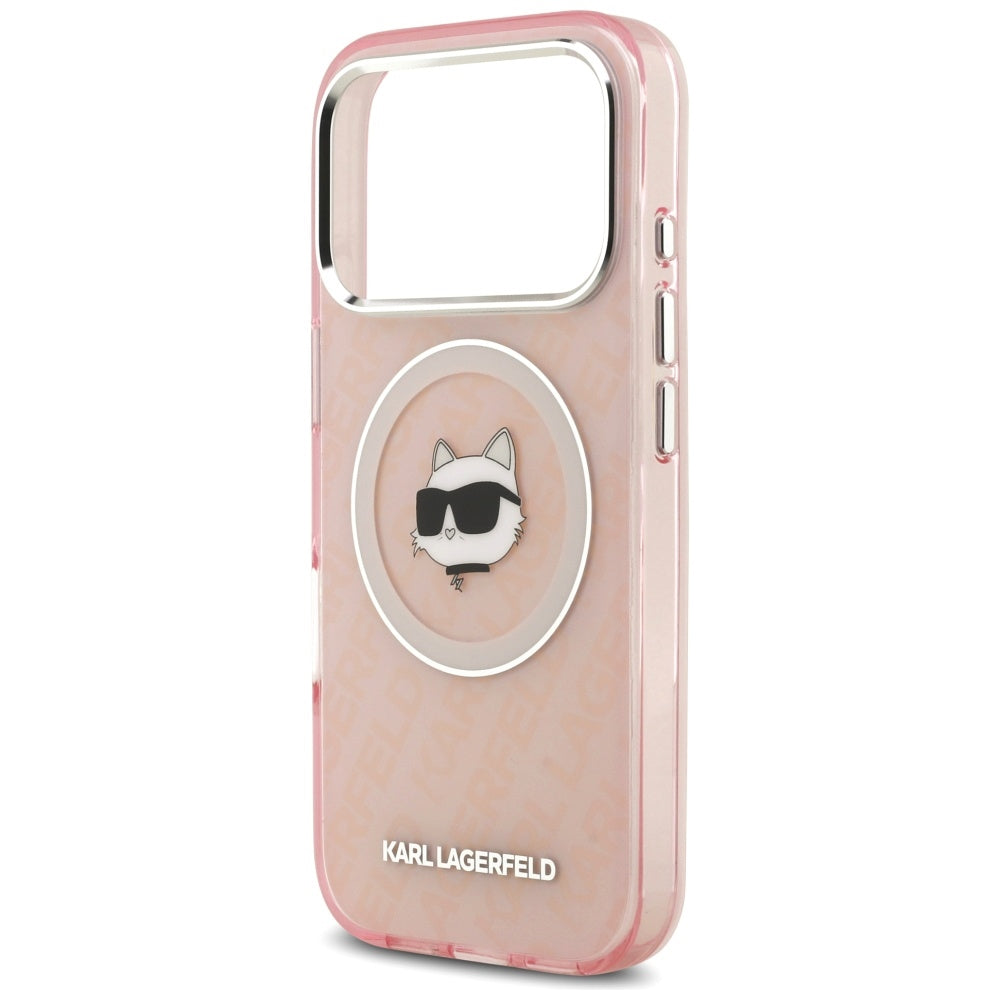 Husa de protectie Karl Lagerfeld IML MagSafe compatibil cu iPhone 17 Pro Max, Albastru