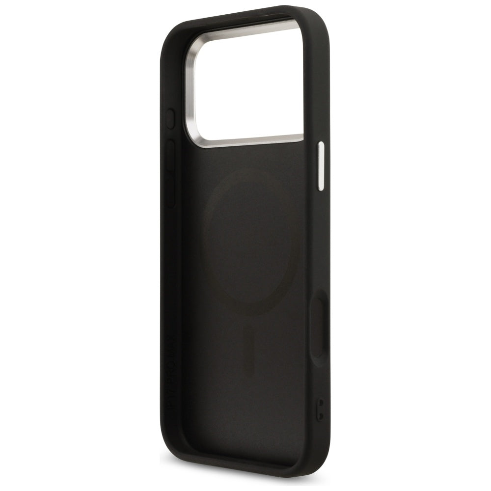 Husa pentru iPhone 17 Pro Max - Guess Hardcase 4G Triangle Logo MagSafe (GUHMP17XP4TSRCMK) - Black