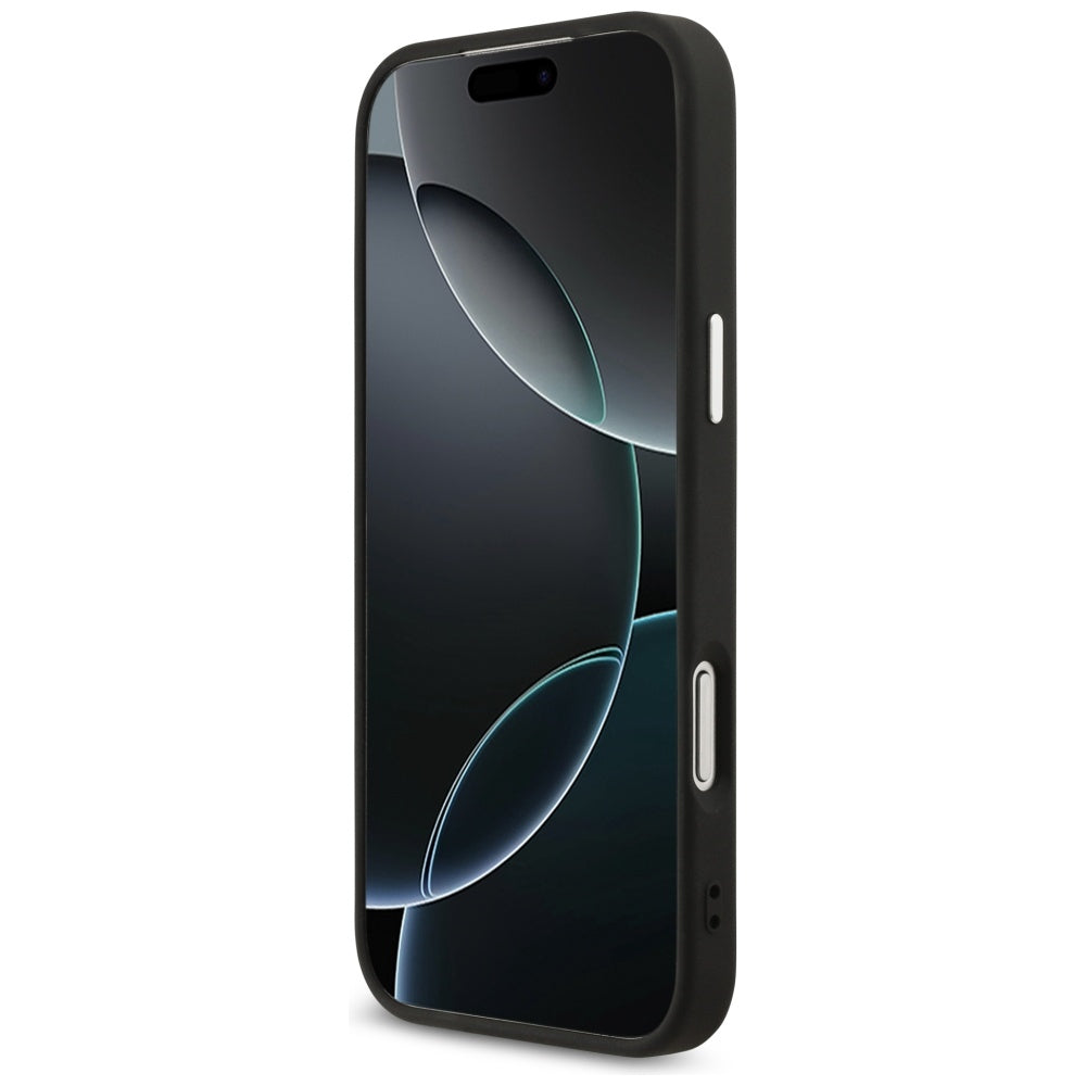 Husa pentru iPhone 17 Pro Max - Guess Hardcase 4G Triangle Logo MagSafe (GUHMP17XP4TSRCMK) - Black