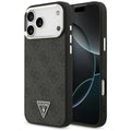 Husa pentru iPhone 17 Pro Max - Guess Hardcase 4G Triangle Logo MagSafe (GUHMP17XP4TSRCMK) - Black