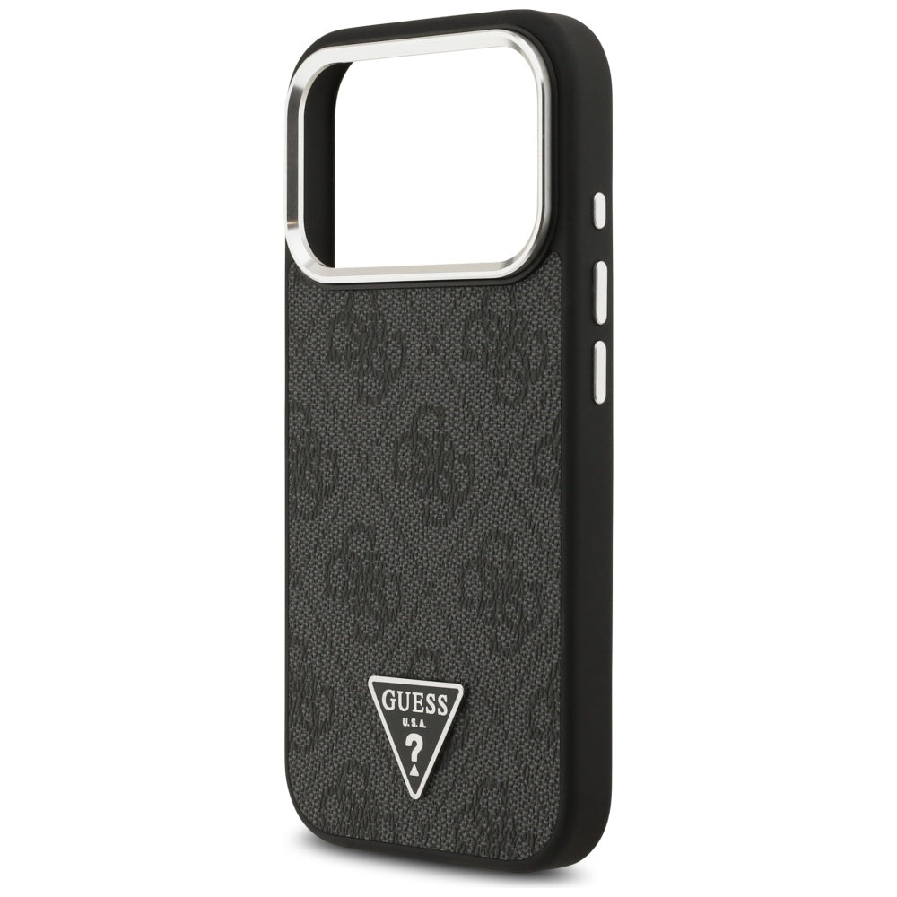 Husa pentru iPhone 17 Pro - Guess Hardcase 4G Triangle Logo MagSafe (GUHMP17LP4TSRCMK) - Black