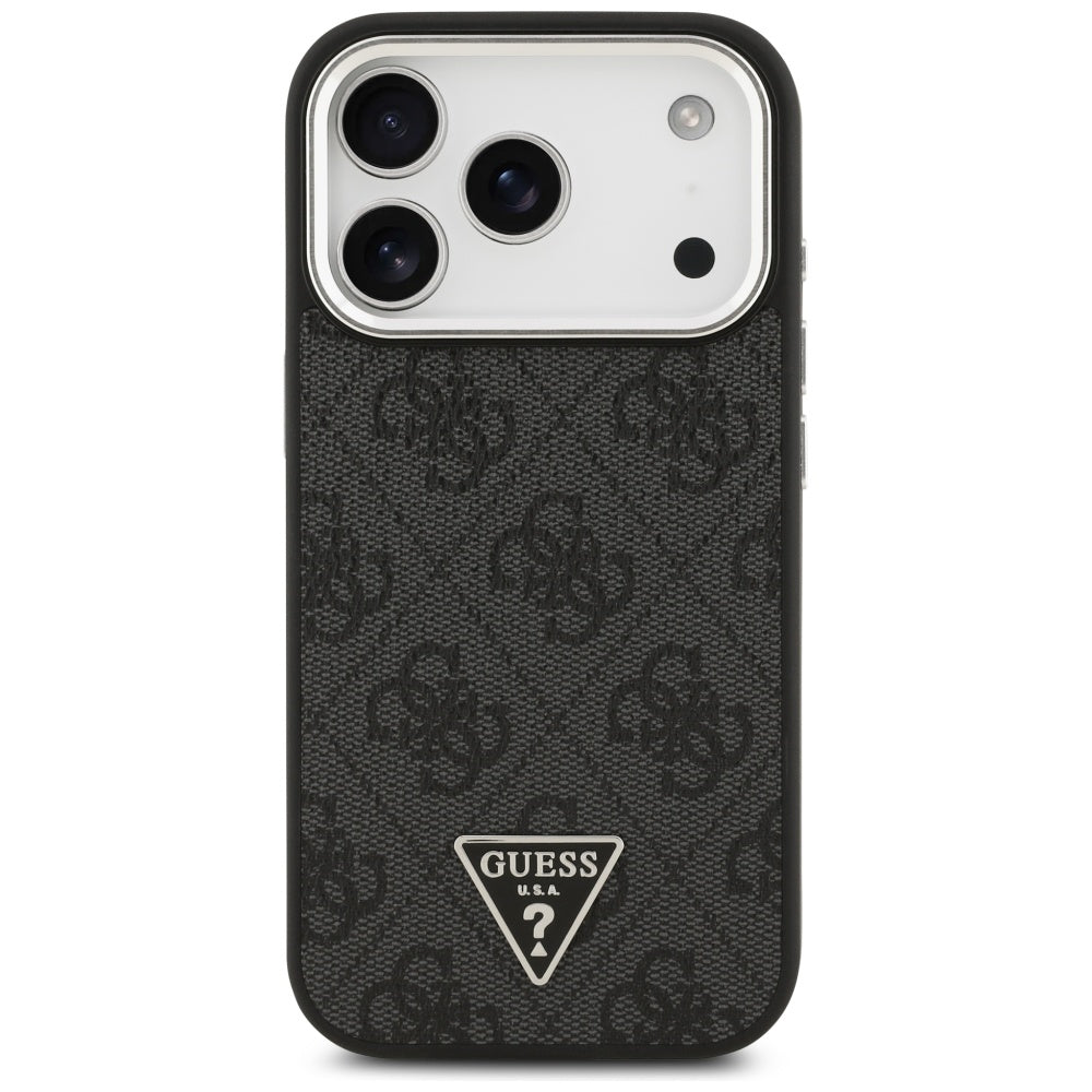 Husa pentru iPhone 17 Pro - Guess Hardcase 4G Triangle Logo MagSafe (GUHMP17LP4TSRCMK) - Black