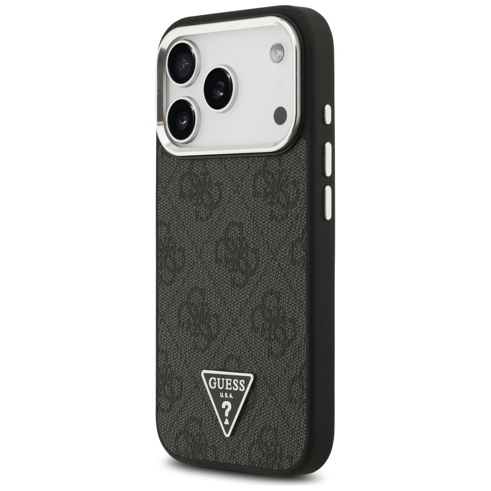 Husa pentru iPhone 17 Pro - Guess Hardcase 4G Triangle Logo MagSafe (GUHMP17LP4TSRCMK) - Black