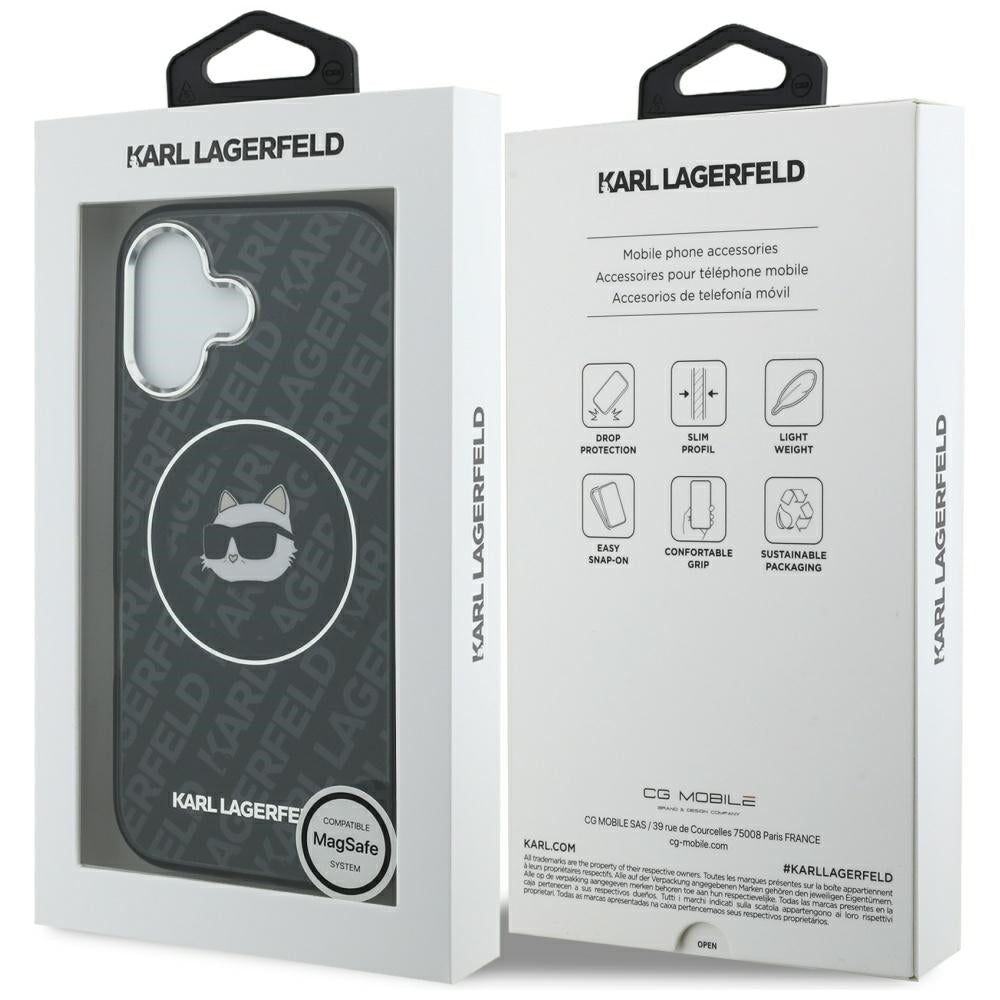 Karl Lagerfeld - IML MagSafe (KLHMP17SHMKBCHOK) - iPhone 17 - Black Choupette`s Head