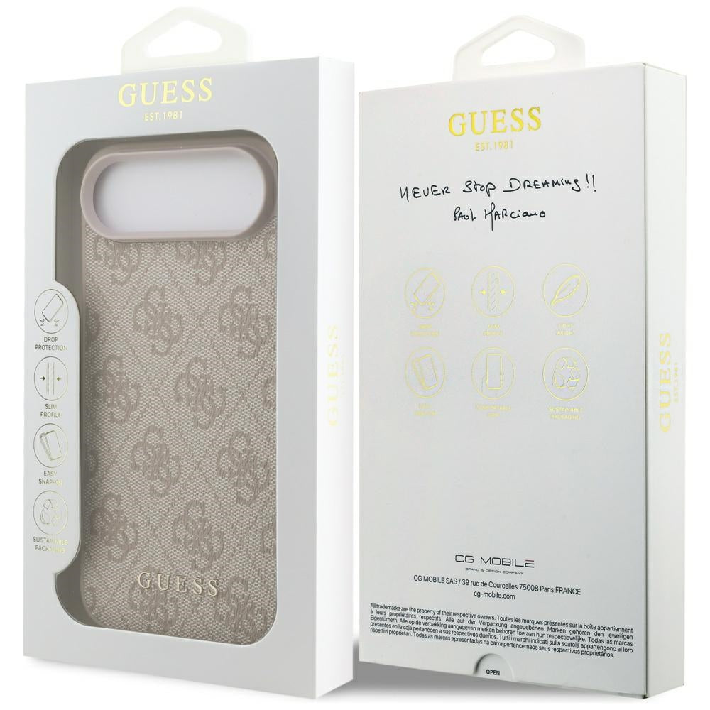 Husa pentru iPhone 17 Air - Guess Hardcase 4G Classic (GUHCP17MG4GFPI) - Pink